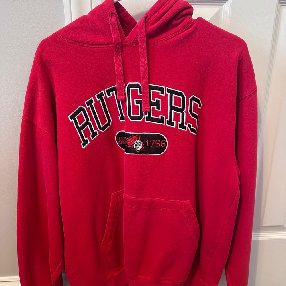Vintage Rutgers Red Hoodie